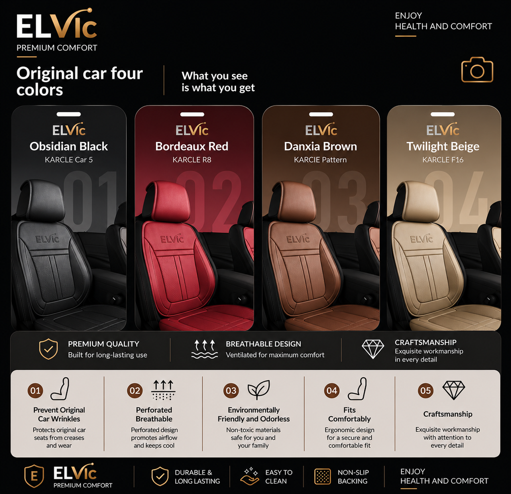 ELVic™ Premium All-Season Breathable Car Seat Cushion