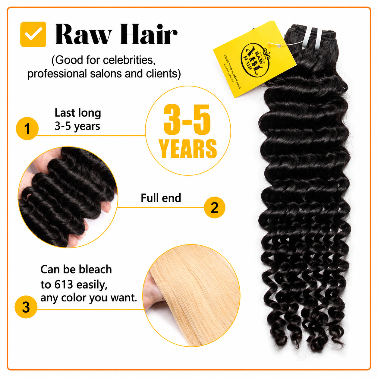 ELVic™ Luxury Raw Human Hair Bundles 12–30 Inch