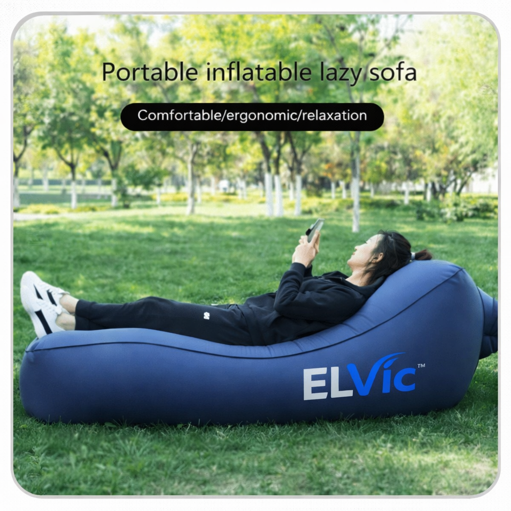 ELVic™ Portable Inflatable Camping Sofa – Outdoor Lounge Air Bed