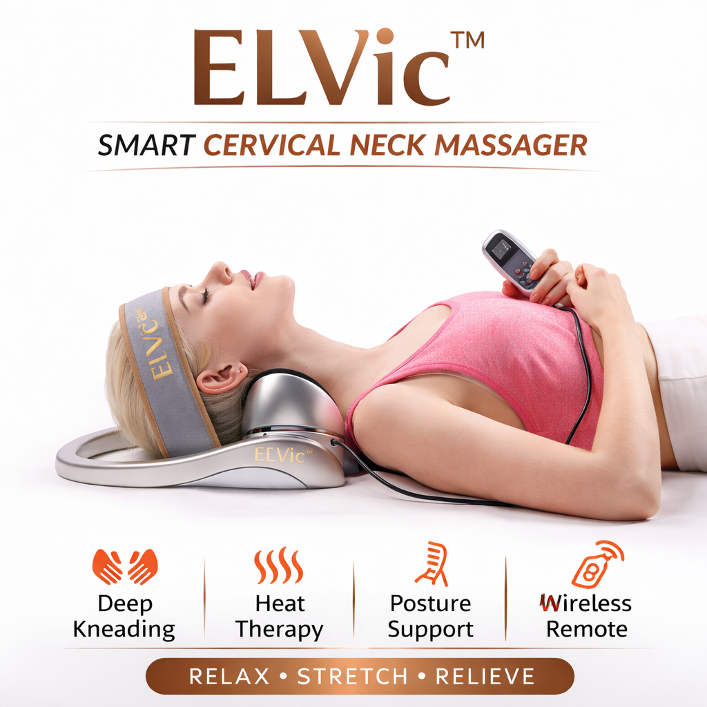 ELVic™ Smart Cervical Neck Massager – Heat & Air Traction Therapy