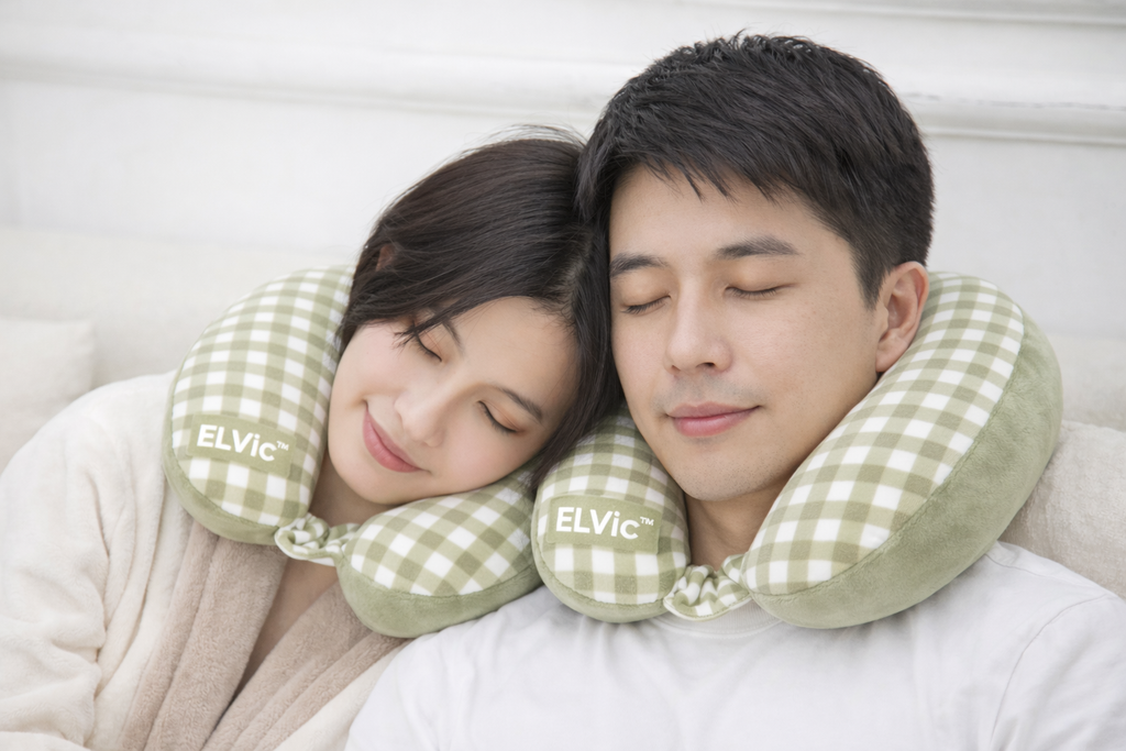 ELVic™ AirTravel Slow Rebound Memory Foam Neck Pillow