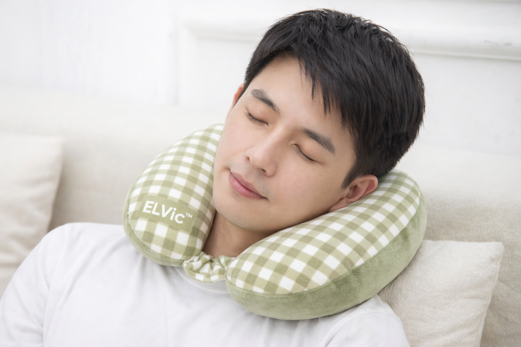 ELVic™ AirTravel Slow Rebound Memory Foam Neck Pillow