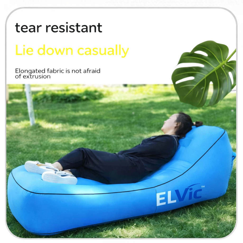 ELVic™ Portable Inflatable Camping Sofa – Outdoor Lounge Air Bed