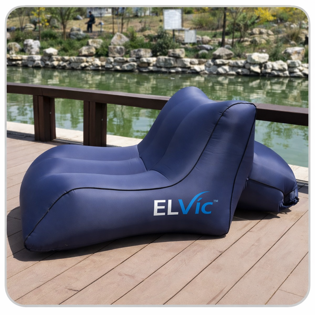 ELVic™ Portable Inflatable Camping Sofa – Outdoor Lounge Air Bed