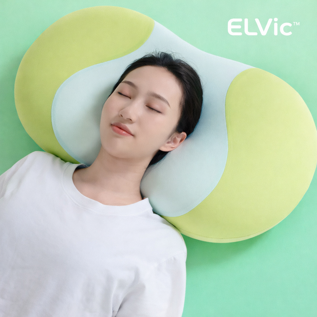 ELVic™ Cat Belly Memory Foam Neck Pillow – Cute Ergonomic Support for Deep Sleep