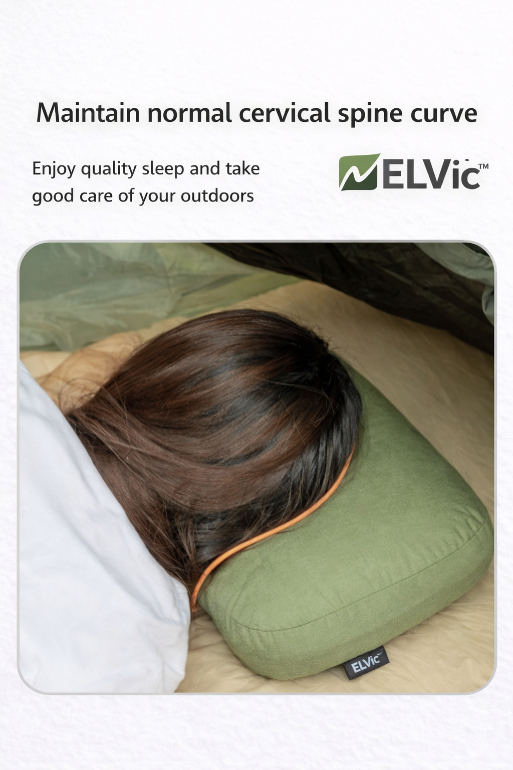 ELVic™ Memory Foam U-Shaped Neck Pillow | Slow Rebound Support for Travel & Relaxation