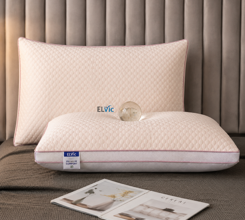 ELViC™ Premium Cooling Rayon Pillow | Soft & Breathable Sleep Comfort