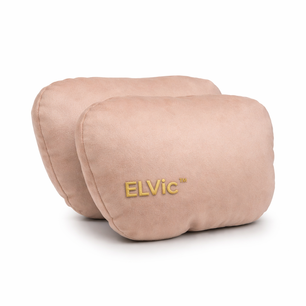 ELVic™ Premium Car Neck Support Pillow – Ergonomic Headrest Cushion for Comfortable Driving