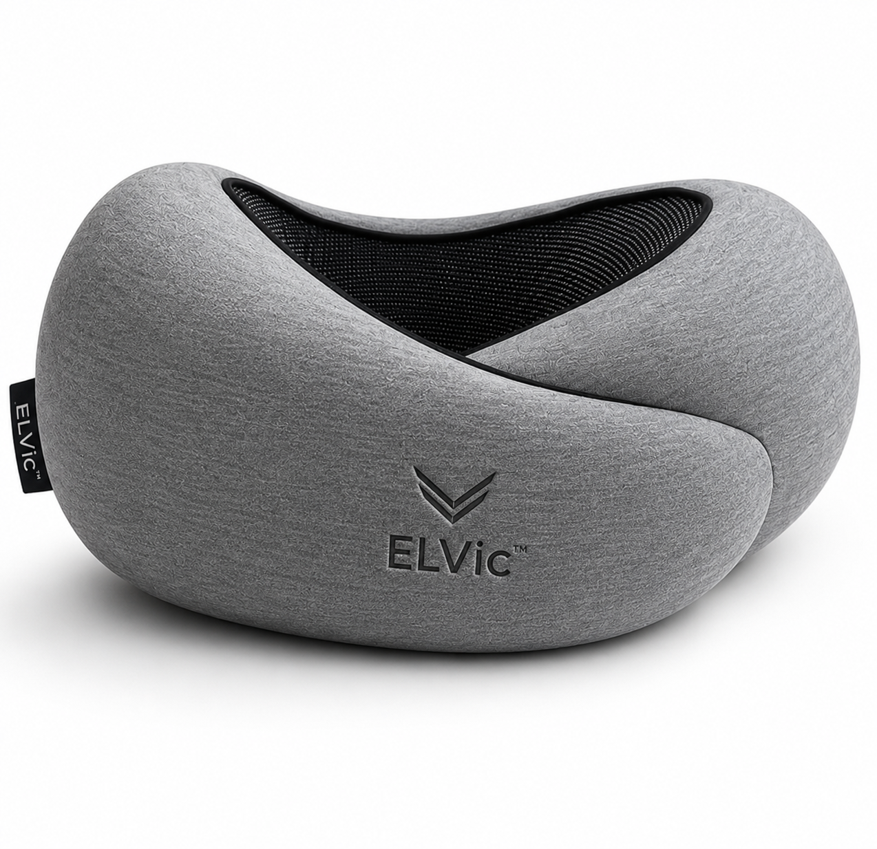 ELVic™ CloudRest Memory Foam Travel Neck Pillow – Adjustable U-Shaped Neck Support for Airplane, Car, Office & Home