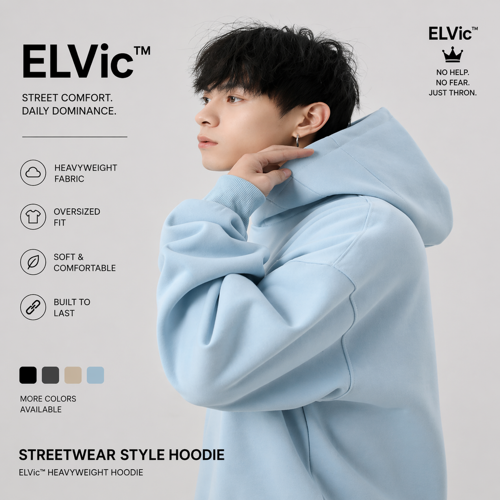 Heavy Profile Cropped Hoodie Men