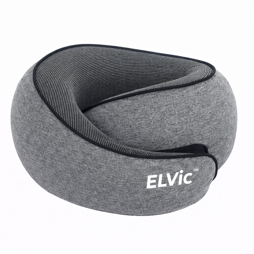 ELVic™ Memory Foam U-Shaped Travel Neck Pillow