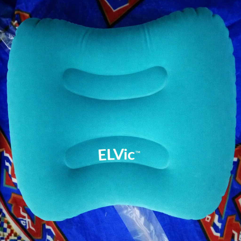 ELVic™ AirFlow Travel Neck Pillow – Portable Inflatable Support for Pain-Free Comfort Anywhere