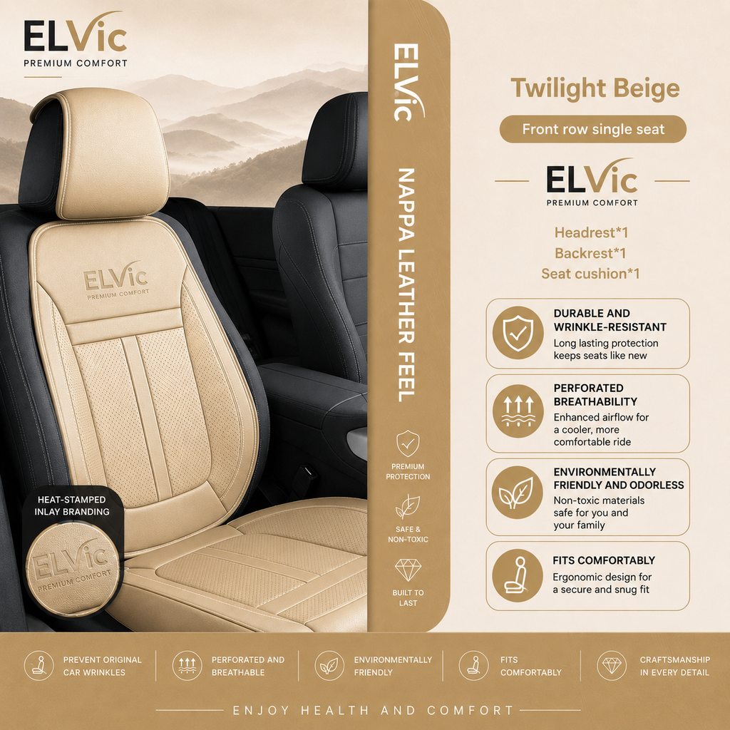 ELVic™ Premium All-Season Breathable Car Seat Cushion