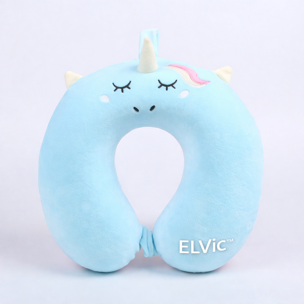 ELVic™ U-Shape Memory Foam Travel Neck Pillow – Car, Flight & Office Comfort