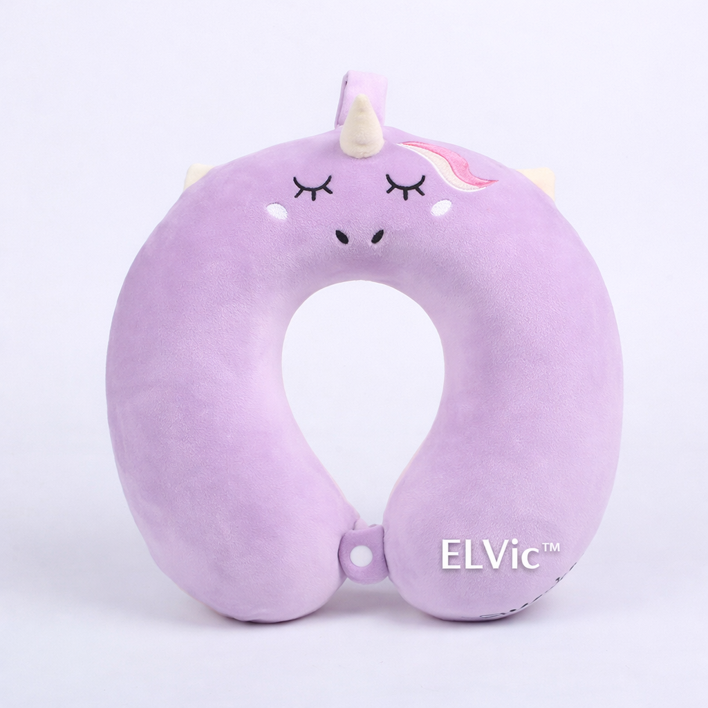 ELVic™ U-Shape Memory Foam Travel Neck Pillow – Car, Flight & Office Comfort