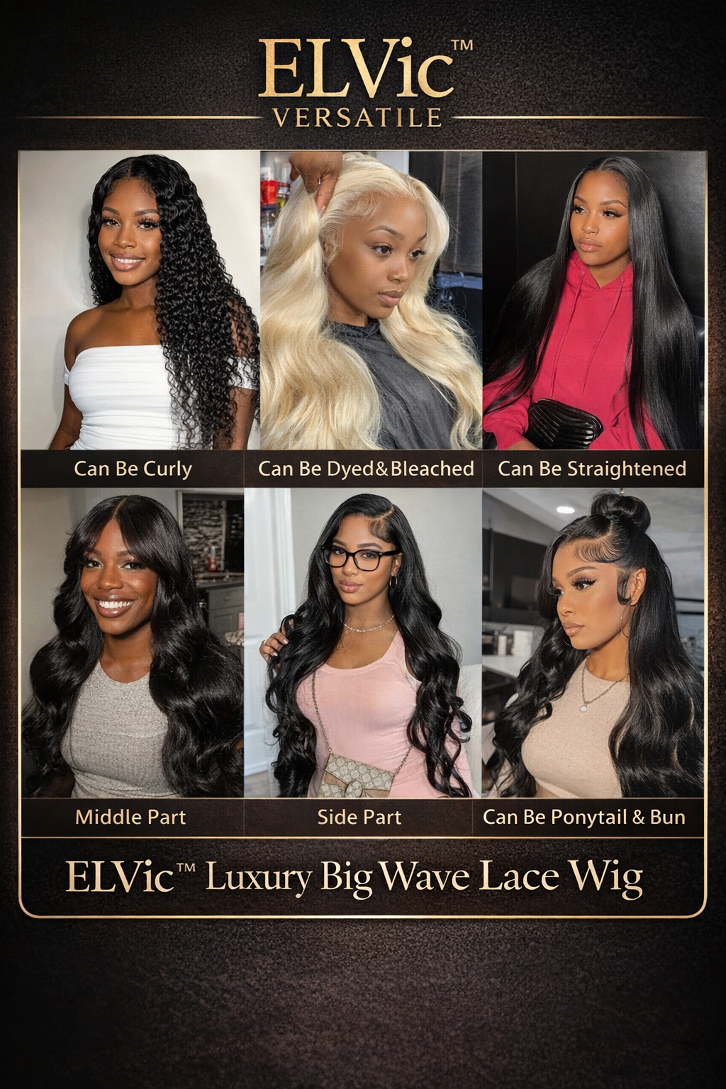 ELVic™ Essential Big Wave Lace Wig