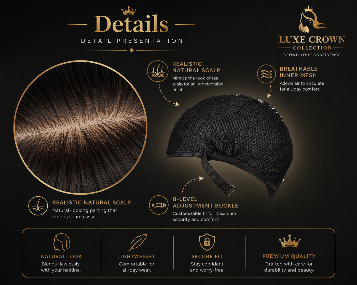 ELVic™ Gradient Big Wave Lace Wig