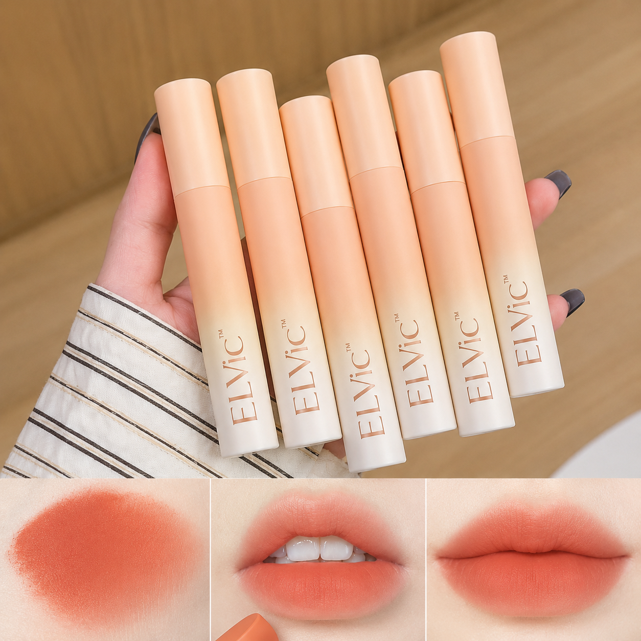 ELVic™ Velvet Matte Lip Balm | Nude Collection Long-Lasting Comfort