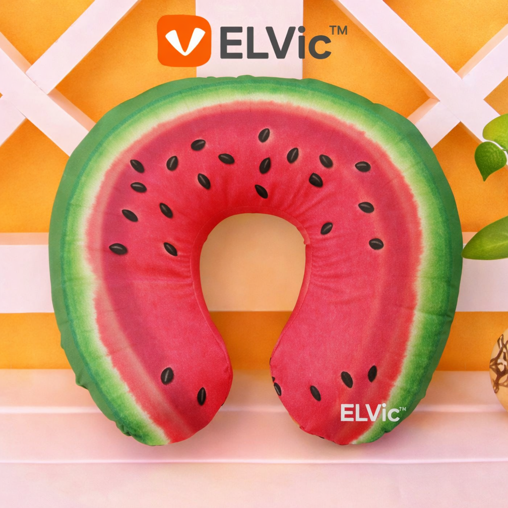 ELVic™ Travel Neck Pillow – Soft U-Shape Comfort for Flights, Cars & Relaxation