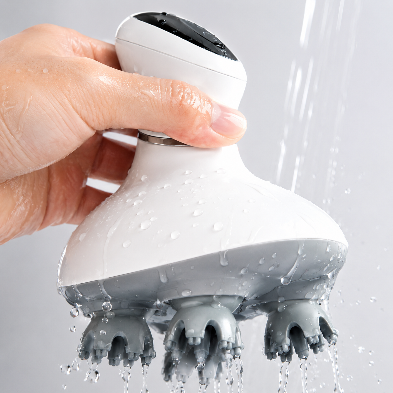 ELVic™ Rechargeable Waterproof Electric Scalp Massager – Deep Head & Body Massage