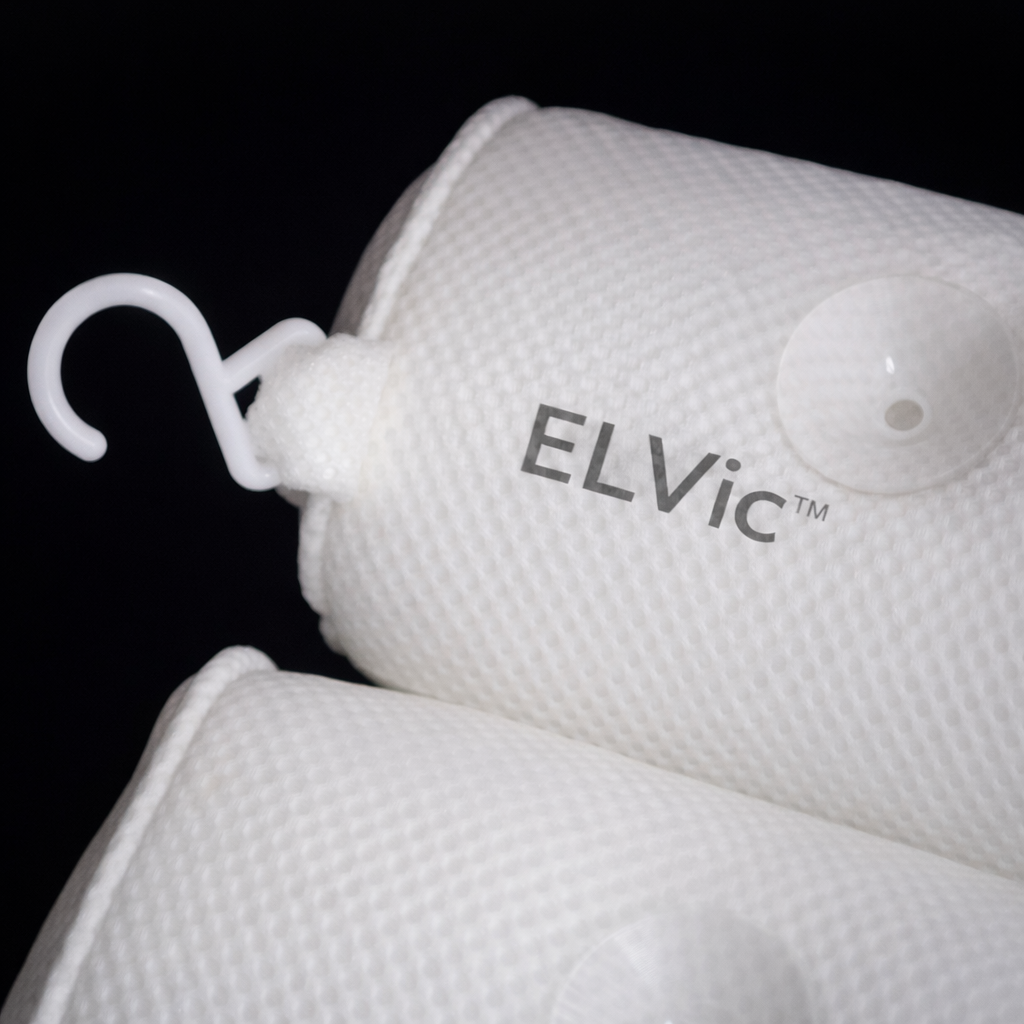 ELVic™ Luxury Mesh Bathtub Pillow with Suction Cups – Neck & Head Support for Ultimate Bath Comfort