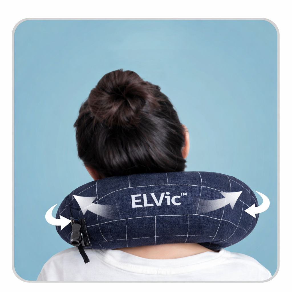 ELVic™ Portable U-Shaped Cervical Neck Pillow for Travel & Daily Neck Support