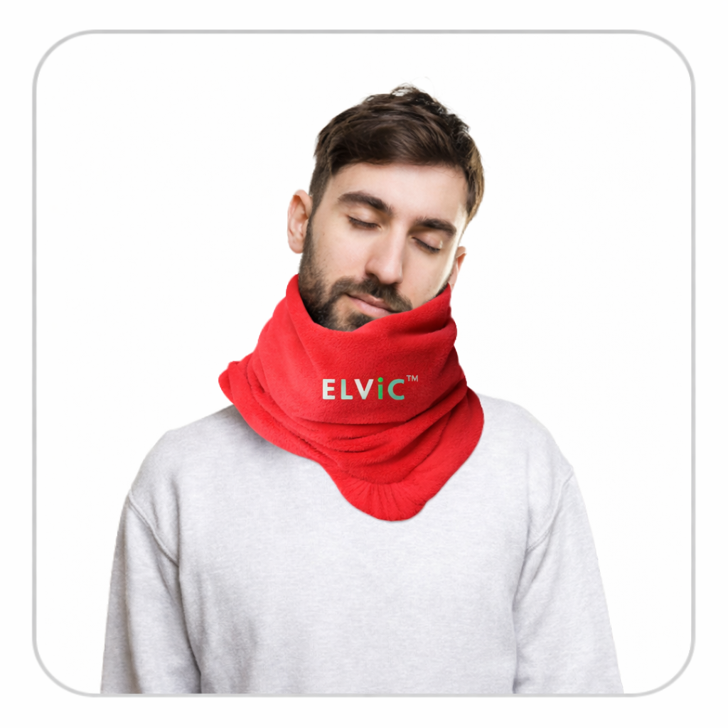ELVic™ Travel U-Shaped Neck Pillow – Soft, Warm & Supportive