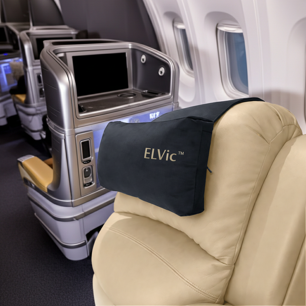 ELVic™ Adjustable Car Neck Support Pillow – Ergonomic Headrest for Pain Relief & Comfort