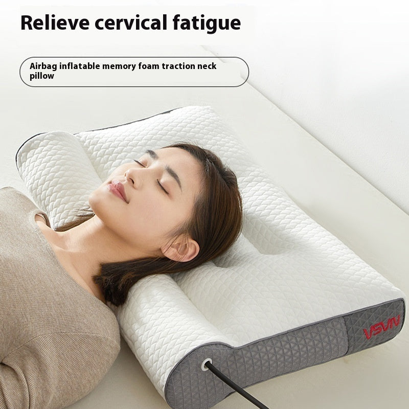 Inflatable Neck Pain Relief Pillow – Cervical Support for Home Use
