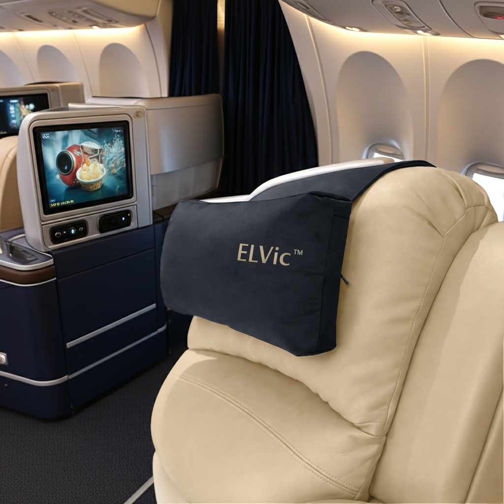 ELVic™ Adjustable Car Neck Support Pillow – Ergonomic Headrest for Pain Relief & Comfort
