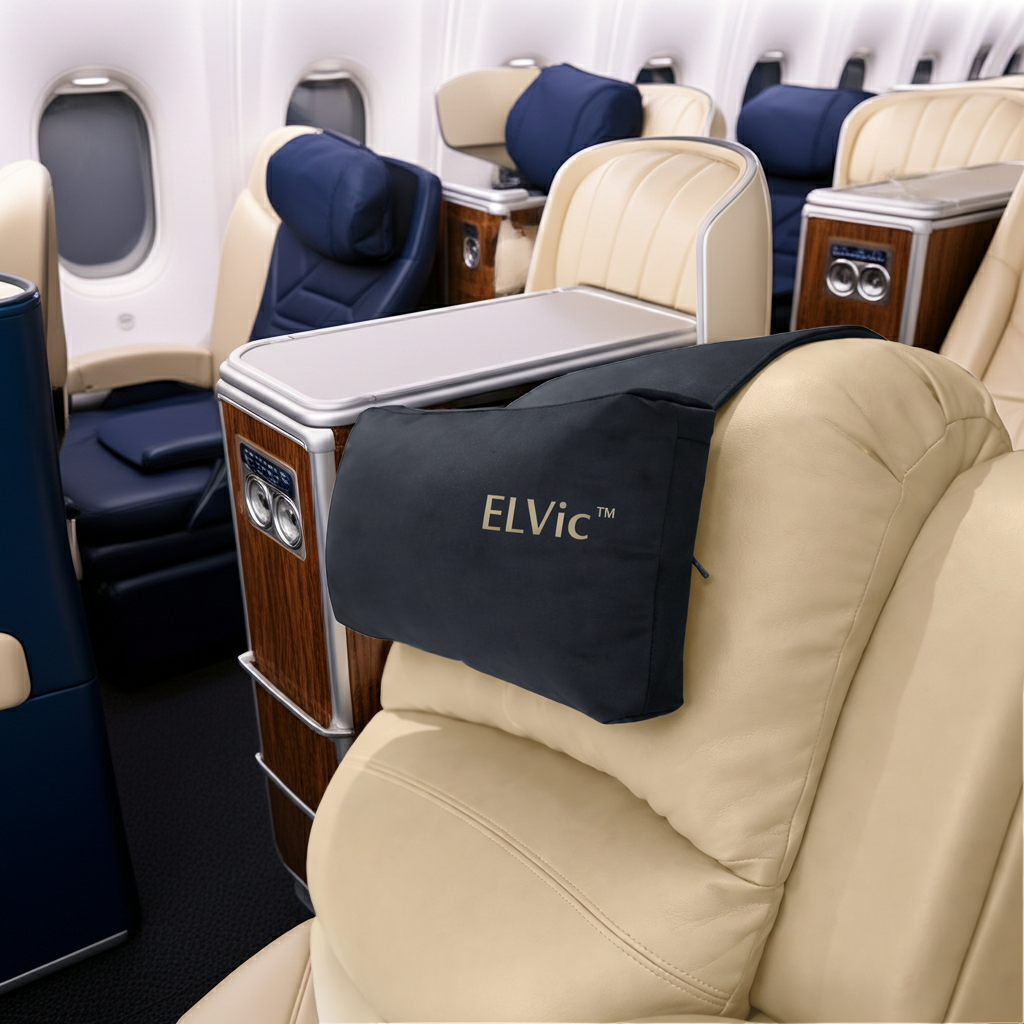 ELVic™ Adjustable Car Neck Support Pillow – Ergonomic Headrest for Pain Relief & Comfort