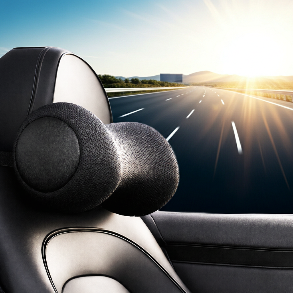 ELVic™ Ergonomic Memory Foam Car Neck Pillow – Cervical Support for Driving & Travel