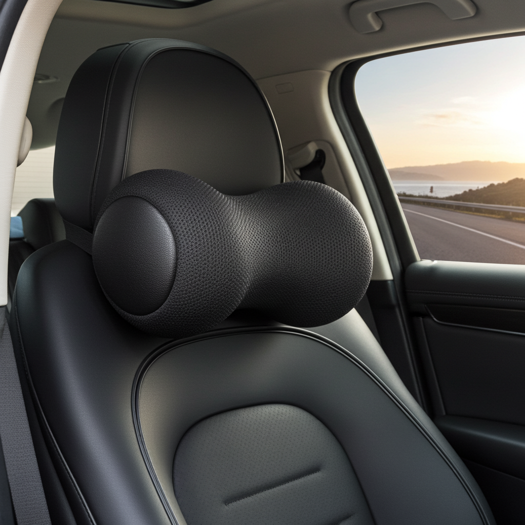 ELVic™ Ergonomic Memory Foam Car Neck Pillow – Cervical Support for Driving & Travel
