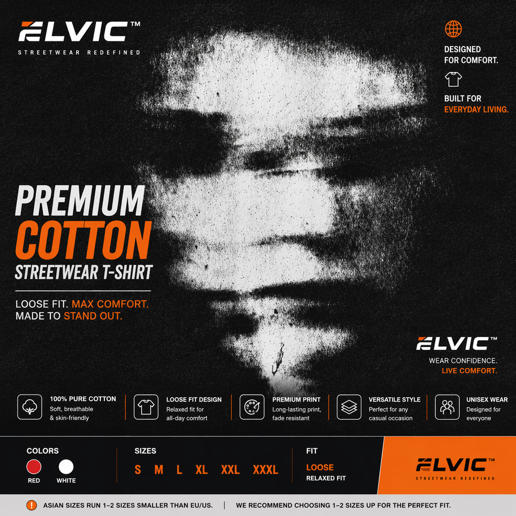 ELVic™ Washed Black Oversized T-Shirt – Premium Streetwear